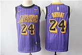 Lakers 24 Kobe Bryant Purple 2018 19 Earned Edition Nike Swingman Jersey,baseball caps,new era cap wholesale,wholesale hats